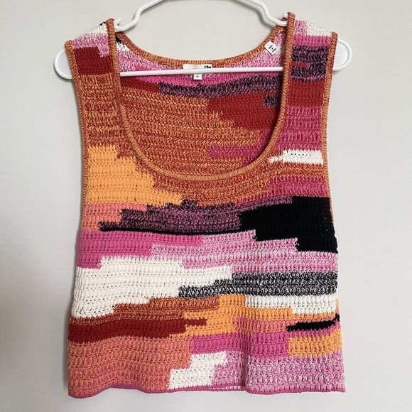 A.L.C. Brayden Crochet Scoop-Neck Tank Size XL NWOT - Picture 4 of 12